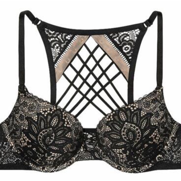 Victoria's Secret Other - Victoria's Secret Very Sexy Black Lace Strappy Bra